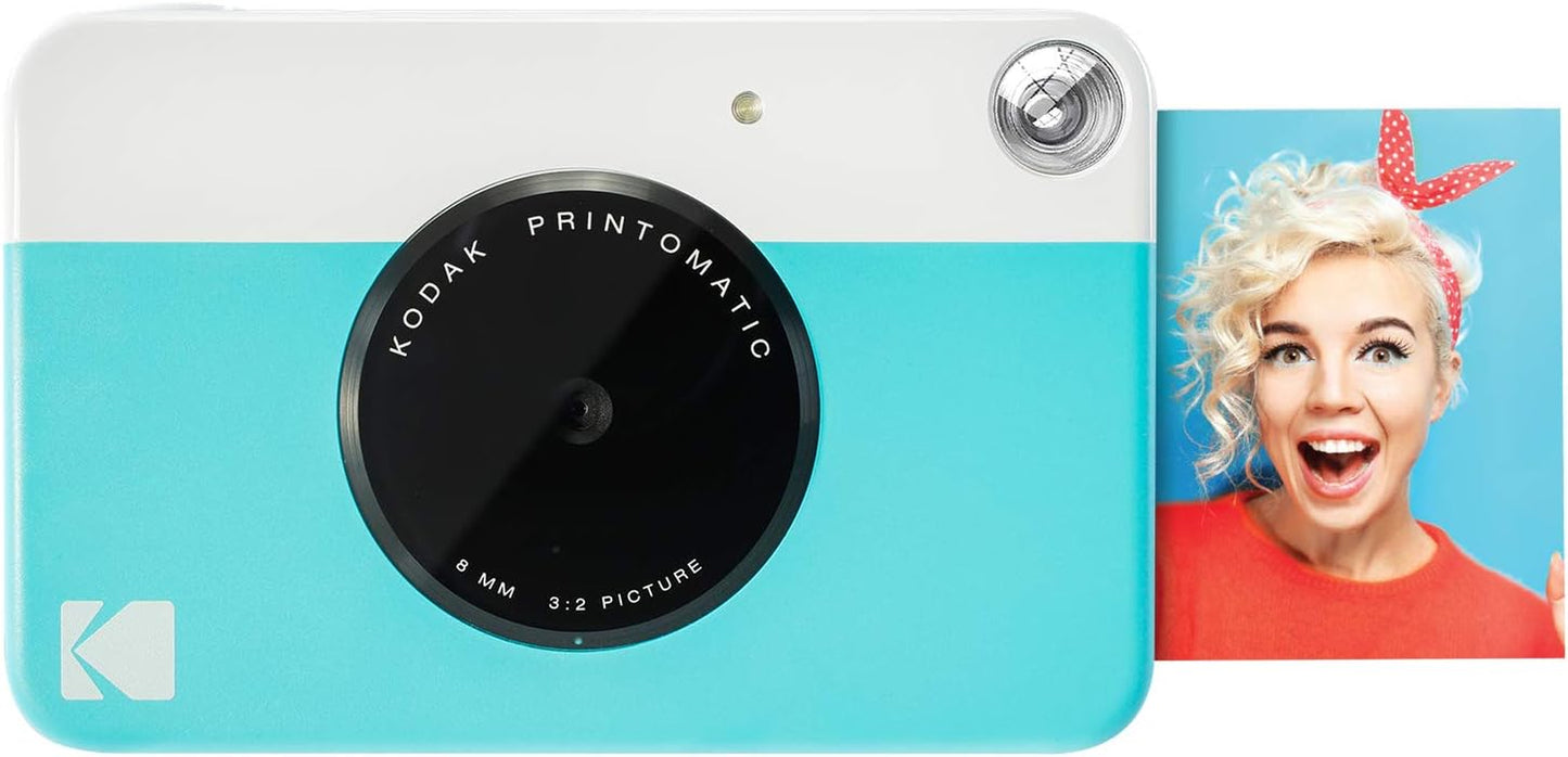 Printomatic Instant Print Digital Camera - Full-Color 2x3" Sticky-Back Photos - 5MP, Portable and Creative Gift for Birthdays, Christmas, and Holidays - Pink