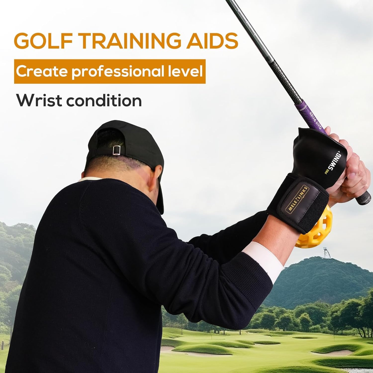 Professional Golf Swing Training Ball and Grip Enhancement Tool for Beginners