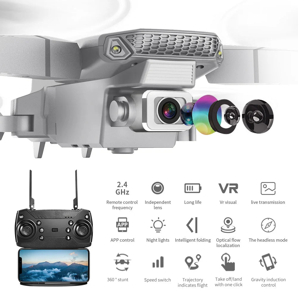 Foldable Quadcopter RC Drone for Aerial Shots