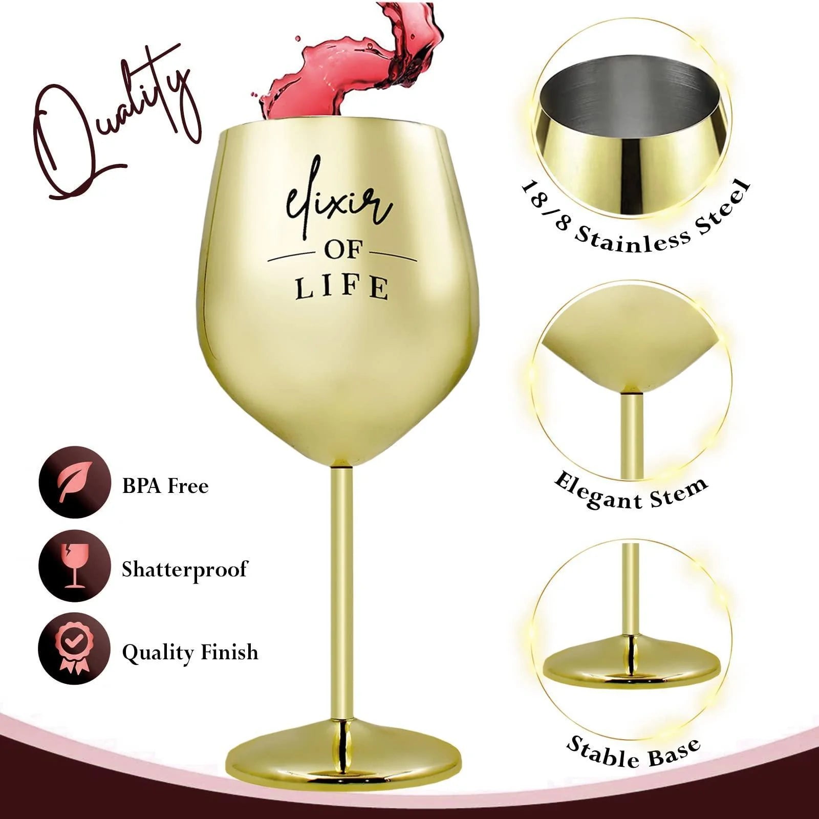 Luxury Wine Gift Set: Stainless Steel Glasses, Stopper, Aerator, Cheese Tray, Knife & Fork - Elegantly Packaged for a Memorable Experience