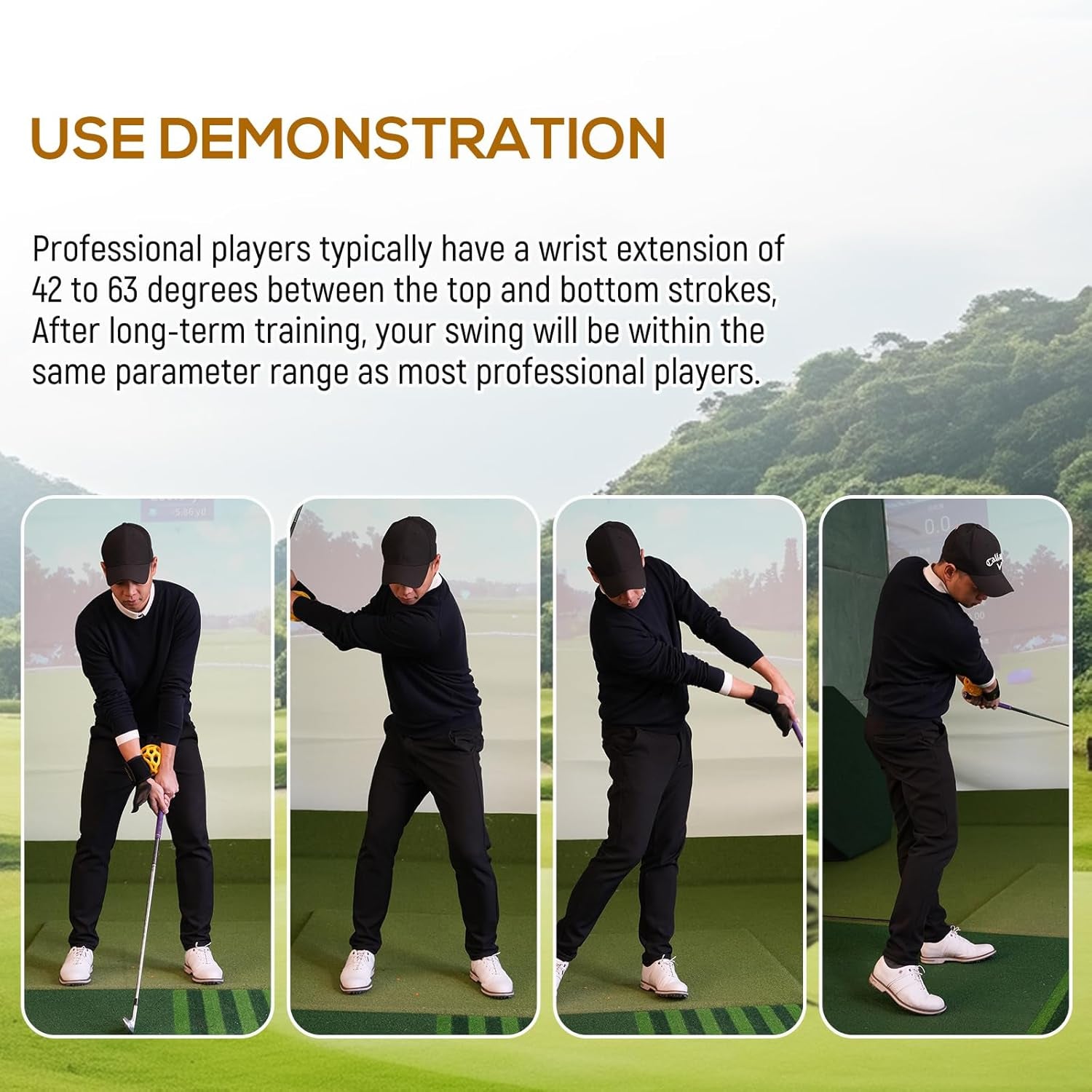 Professional Golf Swing Training Ball and Grip Enhancement Tool for Beginners