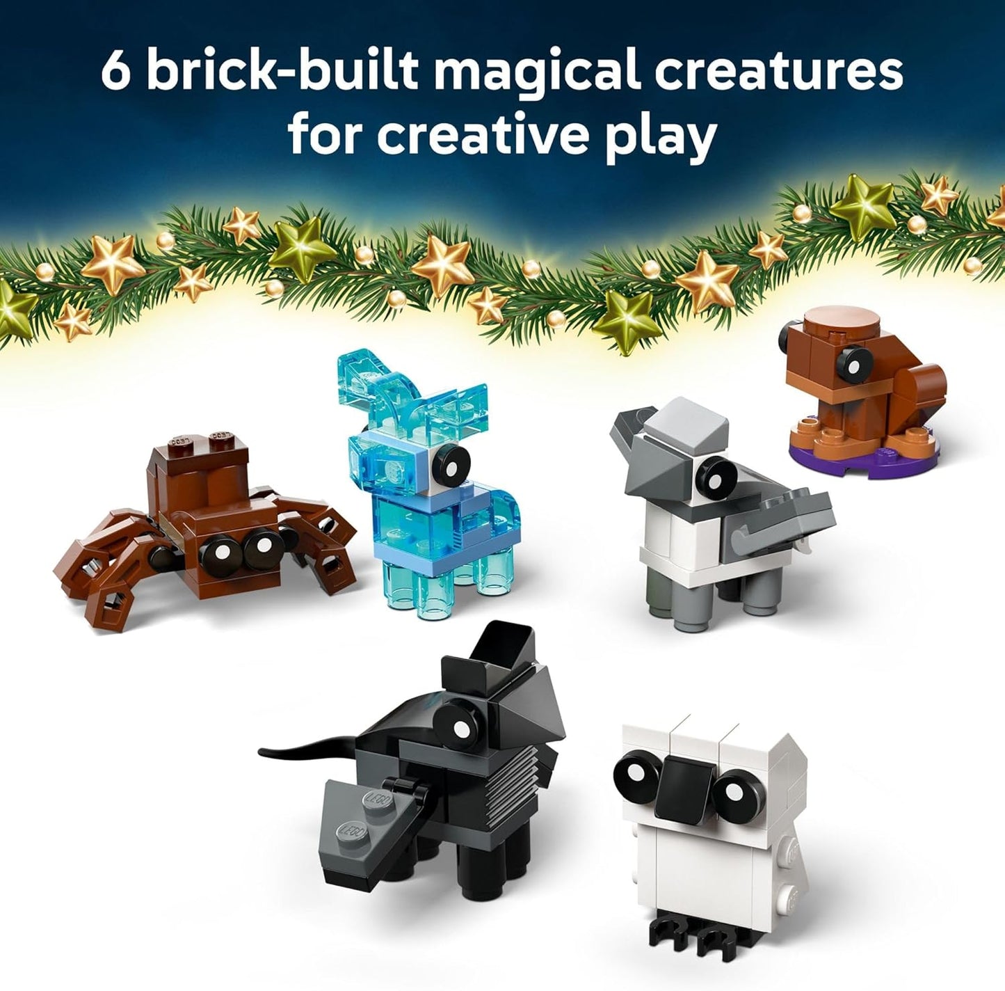 Harry Potter Advent Calendar 2025 - Holiday Countdown Set for Ages 7+, Featuring 24 Buildable Surprises Including Harry, Draco, and Luna Minifigures - Ideal Christmas Gift for Children - 76456