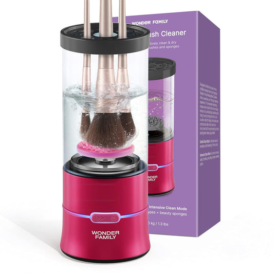 Professional 3-in-1 Automatic Electric Makeup Brush Cleaner and Dryer for Brushes, Sponges, and Beauty Tools with Stand